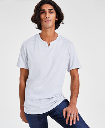 Мужская футболка с разрезом на шее, созданная для Macy's I.N.C. International Concepts