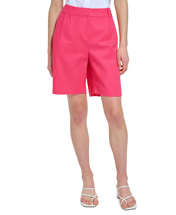 Women's Linen-Blend Shorts Calvin Klein