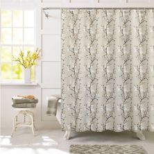 Dainty Home 3D Printed Textured Waffle Weave  Shower Curtain Dainty Home