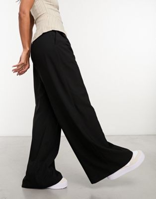 Черные широкие брюки строгого кроя Closet London Closet London