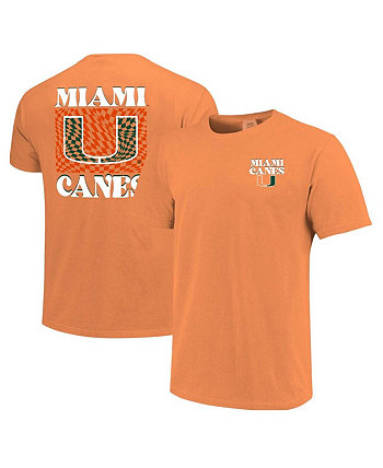 Женская футболка с коротким рукавом Miami Hurricanes из мягкого хлопка от Comfort Colors Image One