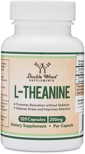 L-Теанин - 200 мг - 120 капсул - Double Wood Supplements Double Wood Supplements