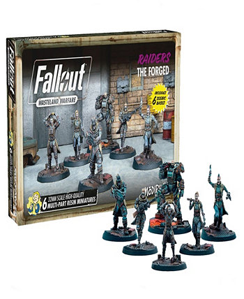 Fallout Wasteland Warfare Raiders the Forged — 6 неокрашенных смоляных миниатюр Modiphius