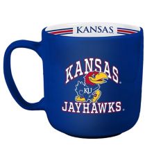 Kansas Jayhawks 15oz. Stripe Mug Logo Brand