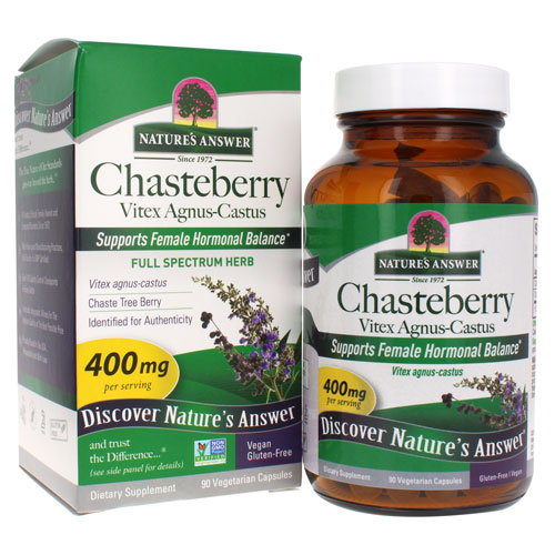Chasterberry - Vitex Agnus-Castus - 400 мг - 90 вегетарианских капсул Nature's Answer