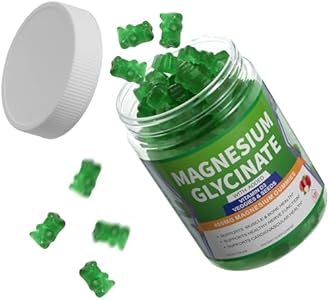 Magnesium Glycinate Gummies 400mg | Magnesium Glycinate Supplements with Magnesium Malate & Taurate | Vitamin D3 | Vitamin B6 | Ashwagandha | Spinach | Kale | Broccoli | L-Theanine Yumoyi Spruce Jiyin