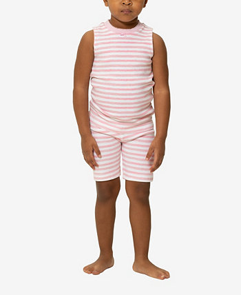 Пижамный комплект из 2 предметов для мальчиков и девочек в полоску с лепестками PAJAMAS FOR PEACE