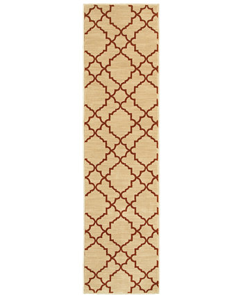 ЗАКРЫТИЕ! Casablanca 5178E Бежевый/Ржавый коврик размером 1 фут 10 x 7 футов 6 дюймов Oriental Weavers