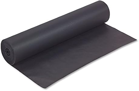 Pacon 63300 Rainbow Duo-Finish Colored Kraft Paper, 35 lbs., 36-Inch x 1000 ft, Black Pacon