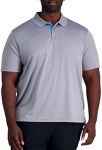 Haggar Men's Short Sleeve Stretch Polo (Regular and Big and Tall Sizes) Haggar