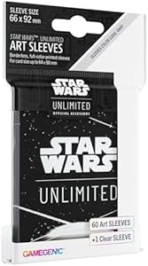 Star Wars Unlimited Ahsoka Tano Art Sleeves - Officially Licensed Pack of 60 Art Sleeves and 1 Clear Sleeve, Optimized Size for Star Wars Unlimited and Other TCG and LCG Games, Made by Gamegenic Gamegenic