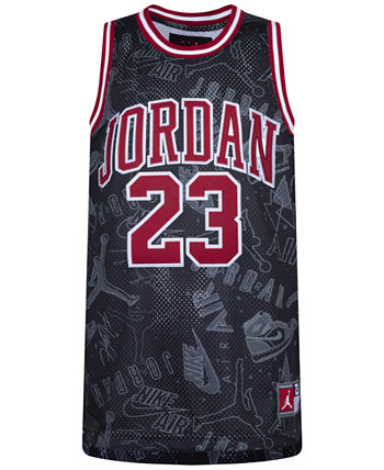 Big Boys 23 All-Over Print Short Sleeve Jersey Jordan