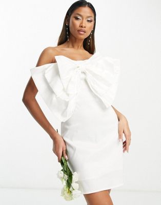 Облегающее мини-платье Extro & Vert Bridal с бантом Extro & Vert