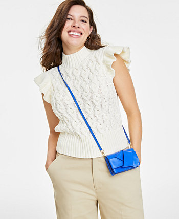 Женский свитер косой вязки с развевающимися рукавами, созданный для Macy's On 34th