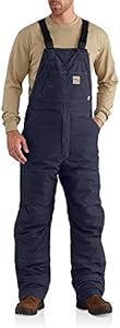 Carhartt Men's Flame Resistant Quick Duck Quilt Lined Bib Overall Carhartt