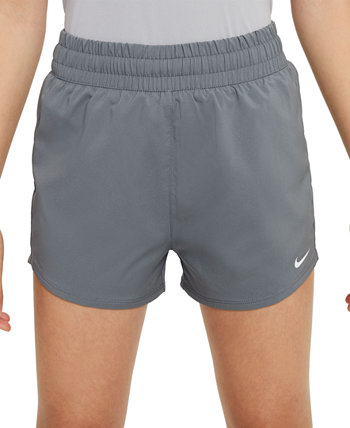 Тканые тренировочные шорты с высокой талией Big Girls One Dri-FIT Nike