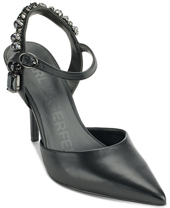 Туфли Shell с острым носком и ремешком на щиколотке Karl Lagerfeld Paris