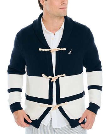 Мужской свитер-кардиган с шалевым воротником и застежкой на застежку Heritage Nautica