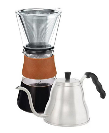 Pour Perfection Duo: Amsterdam Pour over Coffee Maker Marrakesh Kettle Grosche