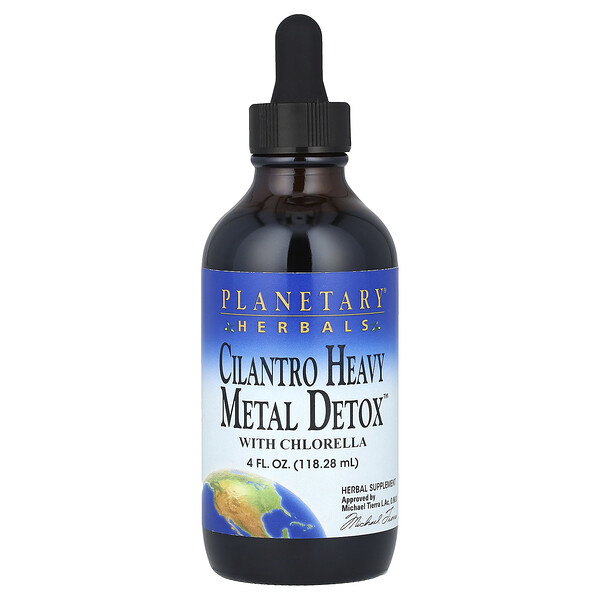 Cilantro Heavy Metal Detox with Chlorella, 4 fl oz (Жидкие унции) (118.28 ml) Planetary Herbals