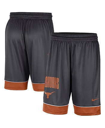 Мужские угольно-оранжевые шорты Texas Longhorns Fast Break Performance Nike