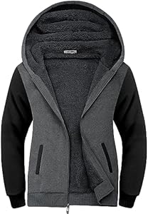 Мужская Флисовая кофта JACKETOWN Heavyweight Fleece Hoodies с полной застежкой на молнии, толстая шершавая подкладка, теплая кофта из шерсти JACKETOWN