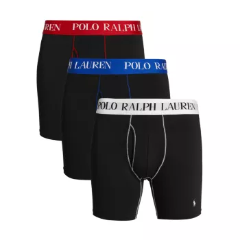 Комплект из 3-х трусов-боксеров с логотипом Polo Ralph Lauren