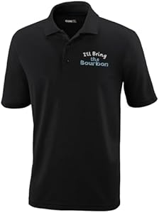 Speedy Pros Performance Golf Polo Tees I'll Bring The Bourbon Polyester Speedy Pros