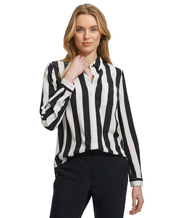 Women's Striped Button-Front Shirt Tommy Hilfiger