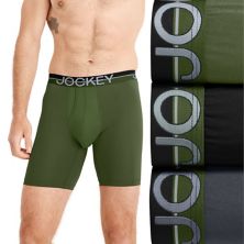 Men's Jockey® Infinite Cool 3-pk Microfiber Stretch 8&#34; Long Leg Boxer Briefs Jockey