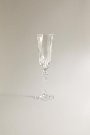 CUT CRYSTALLINE SPARKLING WINE FLUTE Zara Home