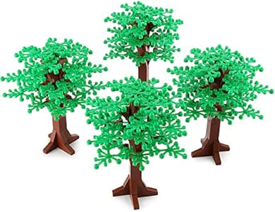 Large Trees City Building Block Compatible with Major Brand - Classic Bricks Pieces and Parts Toy Set 6.7inch Height Botanical Forest Garden Plant Accessories (2pcs) Feleph