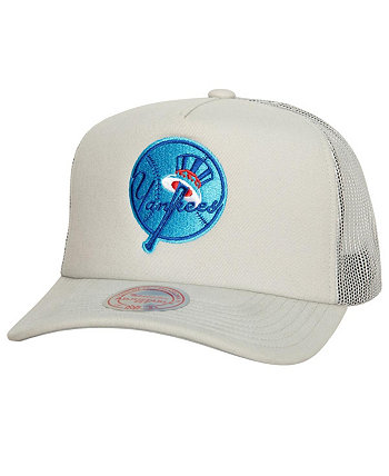 Мужская серая кепка New York Yankees Curveball Trucker Snapback Mitchell & Ness