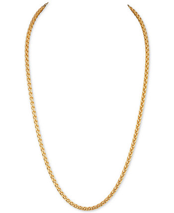 Колье из звеньев цепочки 22 "из серебра 925 пробы с позолотой, созданное для Macy's Esquire Men's Jewelry