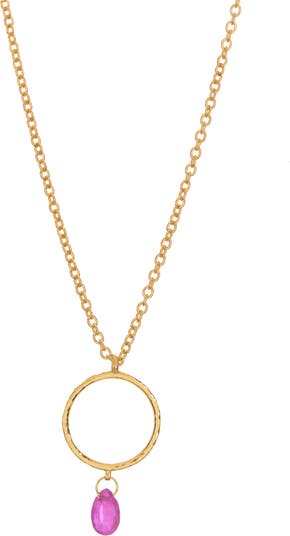Ожерелье с геометрическим кулоном из 22-каратного золота Gurhan