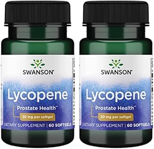 Swanson Lycopene-Natural Men's Health Supplement Promoting Prostate & Heart Health, Supports Blood Pressure Within a Normal Range (60 Softgels (Мягкие капсулы)) Swanson