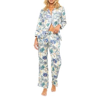Emma Linen Two-Piece Pajama Set The Lazy Poet