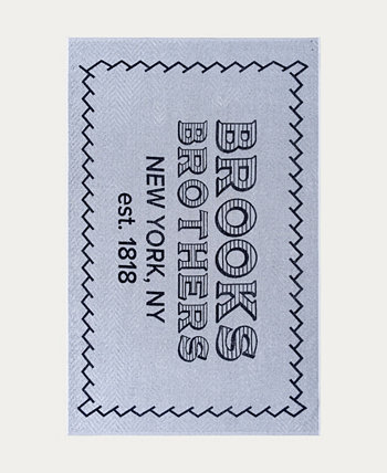 Пляжное полотенце из турецкого хлопка с логотипом BB, 40 x 71 дюйм Brooks Brothers