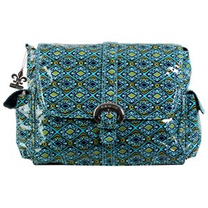 Kalencom Diaper Bag Dixie Diamonds, Bottle Bag, Change Pad, Zipper Bag 16x6x12"H Kalencom