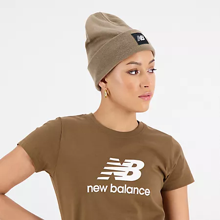 Шапка-бини с манжетами и логотипом Flying NB New Balance
