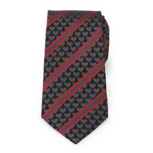 Мужские запонки, Inc. Черный галстук в полоску в форме сердца Cufflinks, Inc.