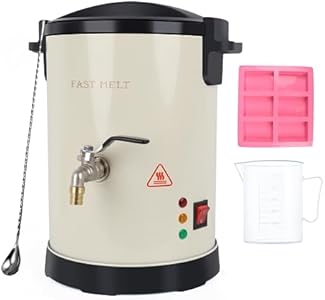 FAST MELT 6Lbs Soap Base Melter - Soap Making Kit with Constant Temperature Control Melter, Quick Pour Spout, Ideal for Homemade Soap Business Fast Loading Easy Clean FAST MELT