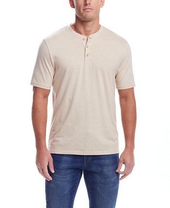 Мужская замшевая рубашка с коротким рукавом в микрополоску на пуговицах Weatherproof Vintage