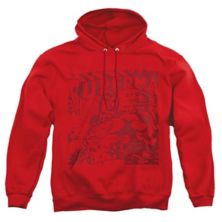 Superman Code Red Adult Pull Over Hoodie Licensed Character