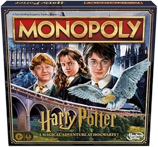 Monopoly Harry Potter Edition Board Game | A Magical Adventure at Hogwarts | Ages 8 and Up | 2 to 6 Players | Family Games | Gifts for Kids and Adults Hasbro Gaming