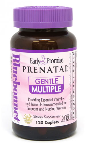 Early Promise Prenatal Gentle Multiple with Iron -- 120 Caplets Bluebonnet Nutrition