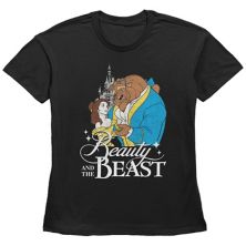 Детская футболка с винтажным логотипом Disney's Beauty & The Beast и графическим рисунком для танцев Disney