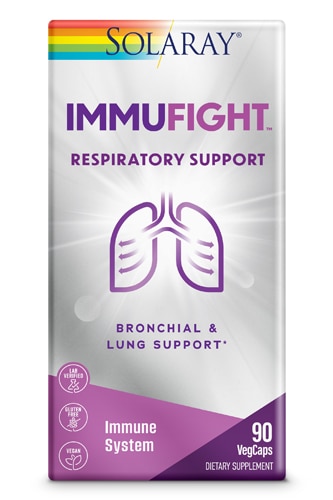 Поддержка органов дыхания ImmuFight™ — 90 растительных капсул Solaray