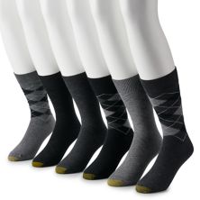Мужские носки Cambell Argyle из 6 пар носков GOLDTOE® Crew Crew GOLDTOE