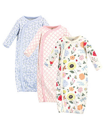 Платья-кимоно Flutter Garden для новорожденных девочек и мальчиков, упаковка из 3 шт. Touched by Nature